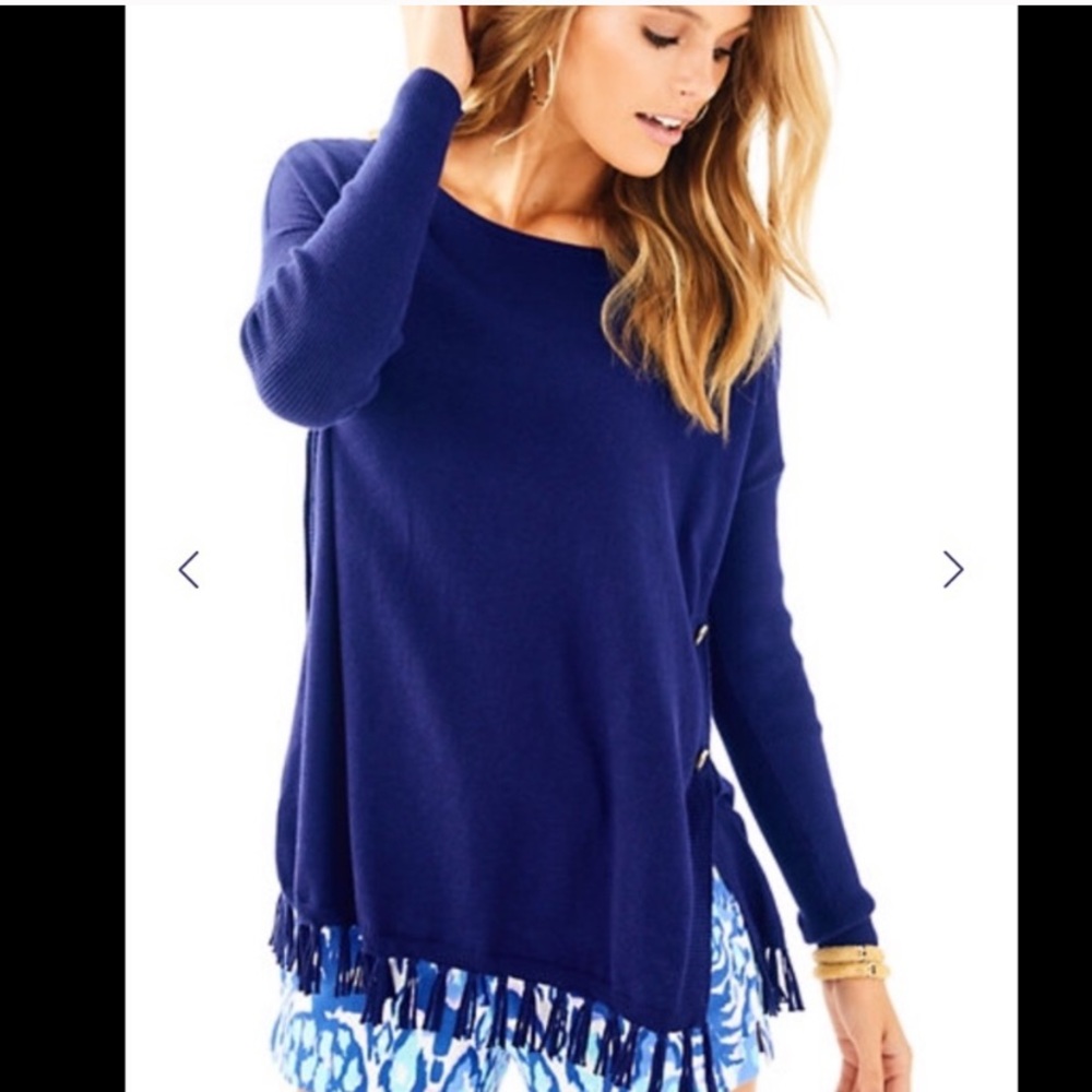 NWT Lilly Pulitzer BLACK pullover sweater